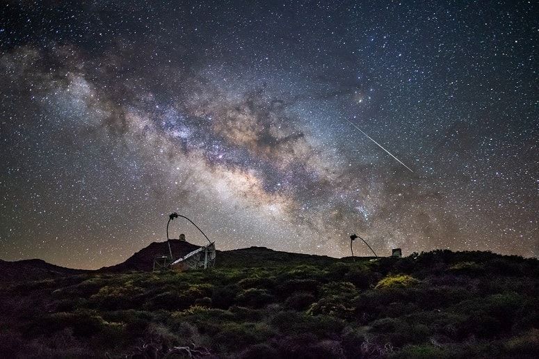 La estrellas desde el roque de los muchachos