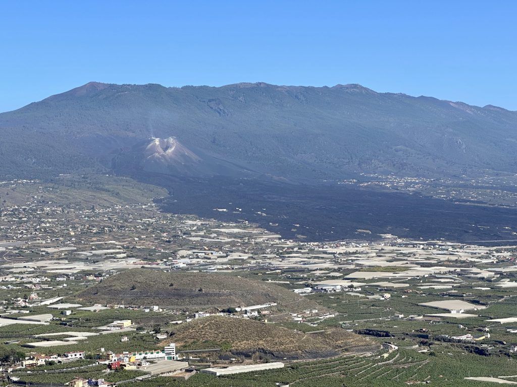 vista cercana tajogaite desde el time